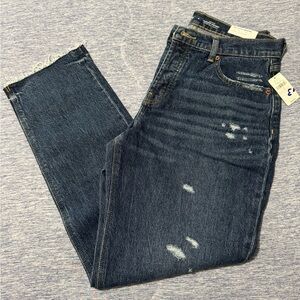 Old Navy Women’s Blue Slouchy Straight Jeans 4